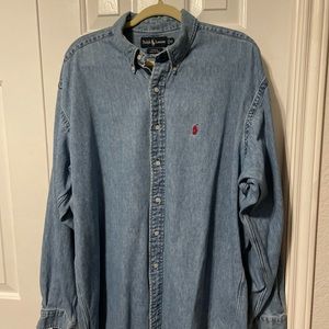 XL denim, denim shirt